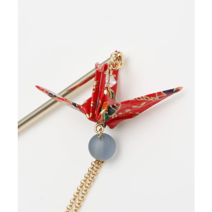 【カヤ】折り鶴揺れかんざし | アミナコレクション  | 詳細画像4 