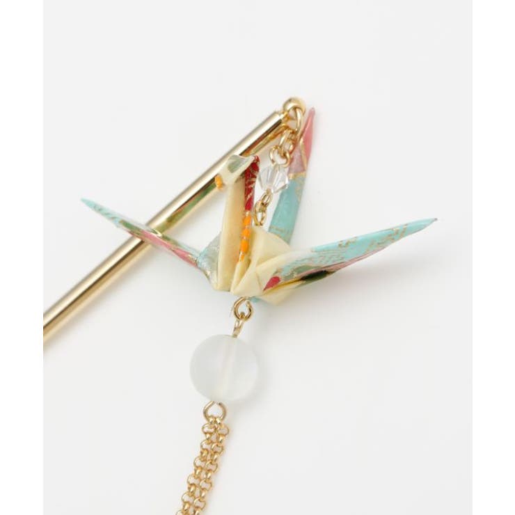 【カヤ】折り鶴揺れかんざし | アミナコレクション  | 詳細画像7 