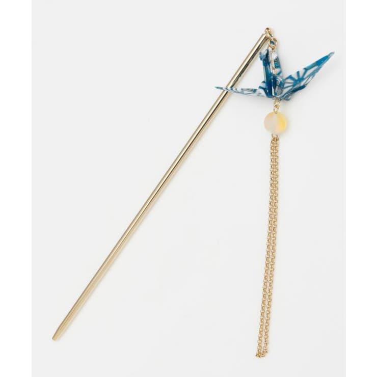 ブルー系その他 | 【カヤ】折り鶴揺れかんざし | アミナコレクション 