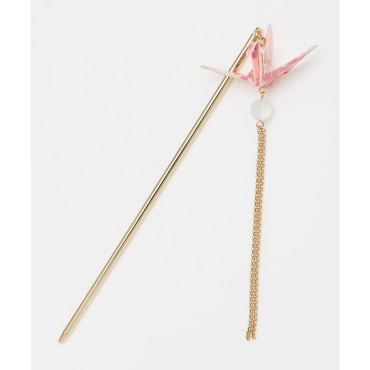 桜 | 【カヤ】折り鶴揺れかんざし | アミナコレクション 