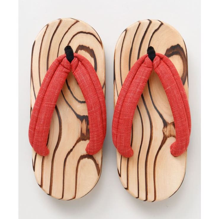 レッド | 【カヤ】神代焼き下駄（23-25cm） | アミナコレクション 