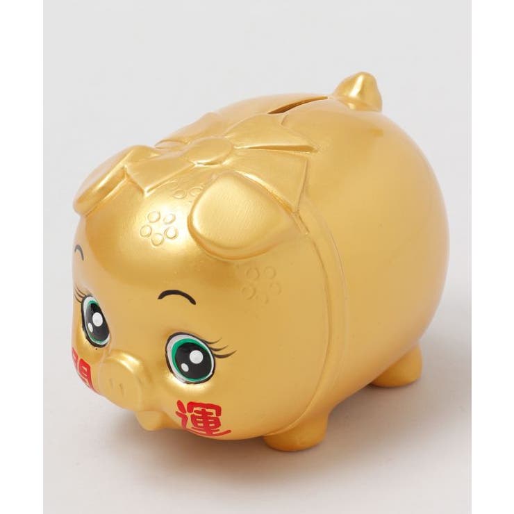 【カヤ】金の豚の貯金箱 大 | アミナコレクション  | 詳細画像2 
