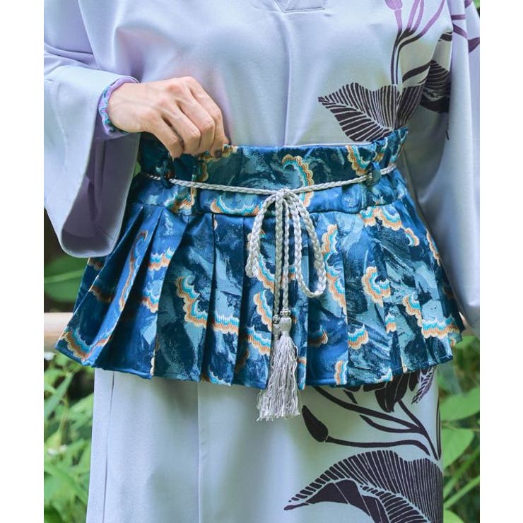 ブルー | 【カヤ】プリーツ帯ベルト | アミナコレクション 