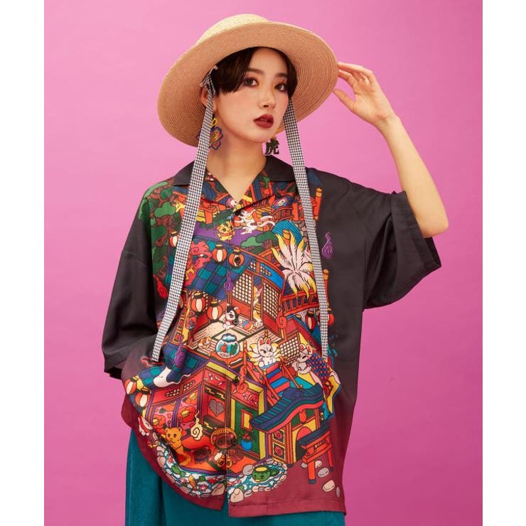 その他2 | 【カヤ】来福シャツ《中村杏子×倭物やカヤ》 | アミナコレクション 