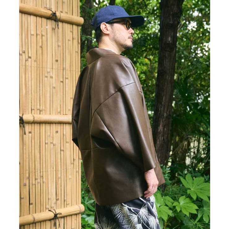 【カヤ】寒のつくり革メンズコート | アミナコレクション | 詳細画像2 