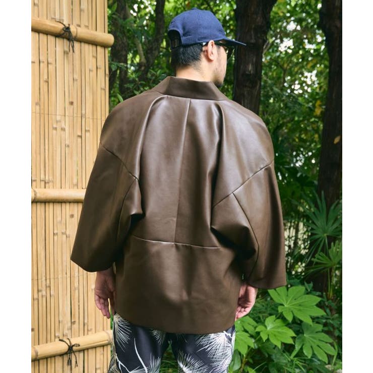 【カヤ】寒のつくり革メンズコート | アミナコレクション | 詳細画像3 