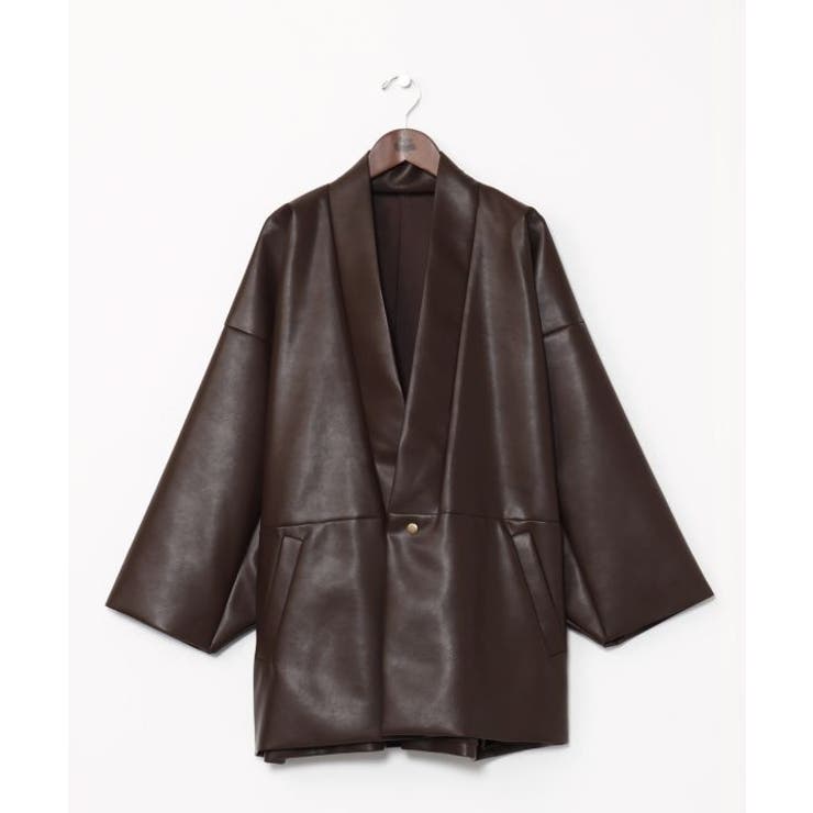 【カヤ】寒のつくり革メンズコート | アミナコレクション | 詳細画像5 