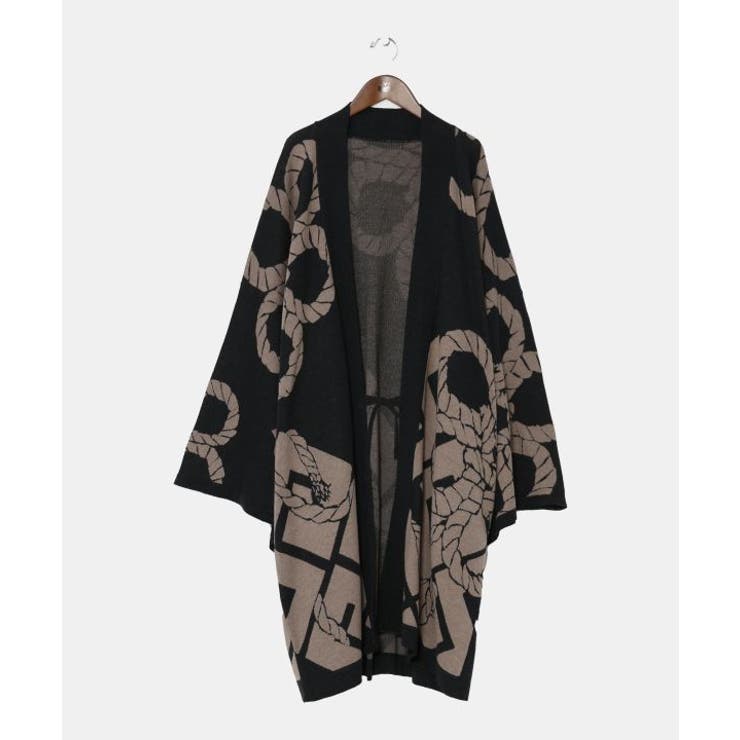 ブラック | 【カヤ】火消しの紋装い羽織 | アミナコレクション