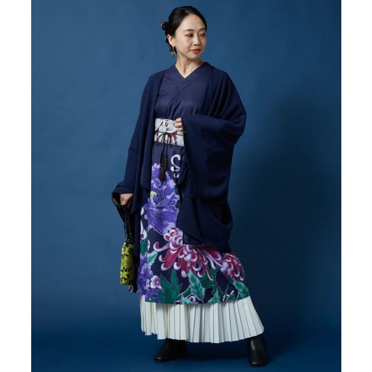 【カヤ】花々羽織付きワンピース | アミナコレクション  | 詳細画像1 