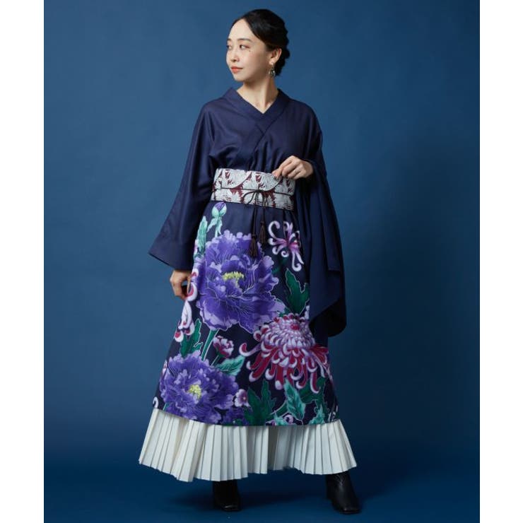 【カヤ】花々羽織付きワンピース | アミナコレクション  | 詳細画像2 