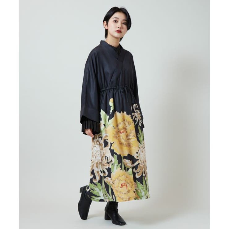 【カヤ】花々羽織付きワンピース | アミナコレクション  | 詳細画像9 