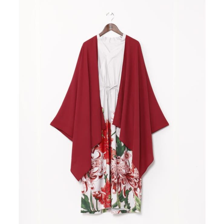 キナリ | 【カヤ】花々羽織付きワンピース | アミナコレクション 