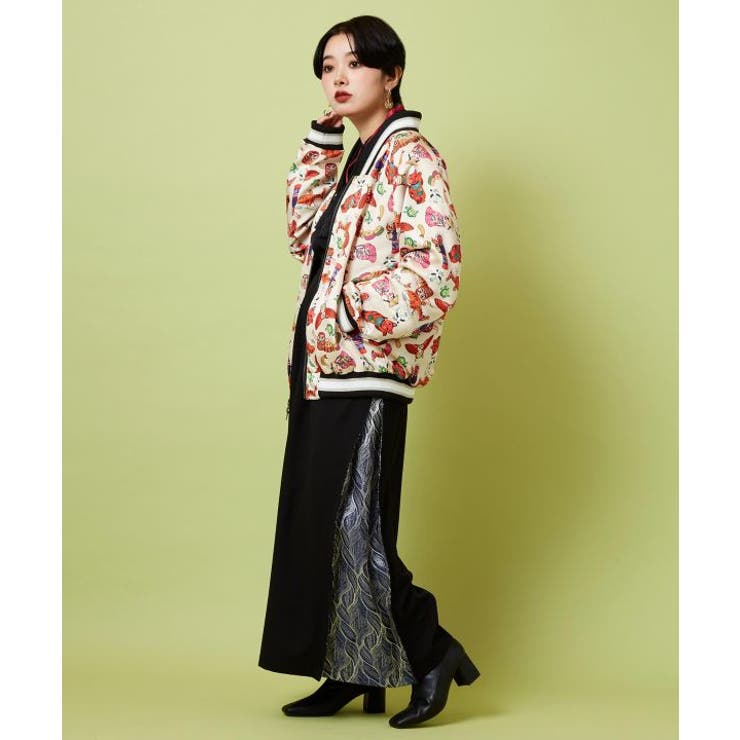 【カヤ】リバーシブルジャケットMサイズ《鈴木ひょっとこ×倭物やカヤ》 | アミナコレクション  | 詳細画像1 