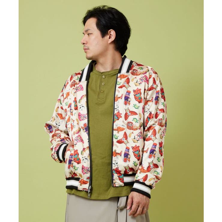 【カヤ】リバーシブルジャケットLサイズ《鈴木ひょっとこ×倭物やカヤ》 | アミナコレクション  | 詳細画像5 