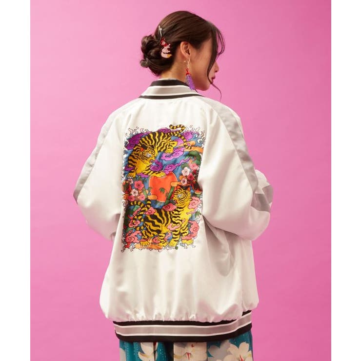 【カヤ】【刺子ジャン】刺繍スーベニアジャケット《中村杏子×倭物やカヤ》 | アミナコレクション  | 詳細画像3 