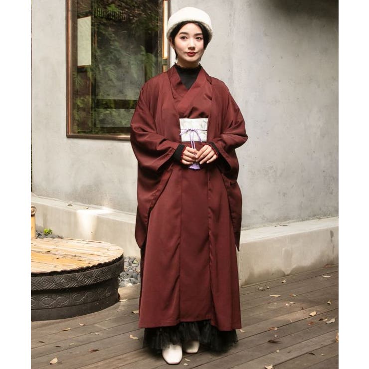 レッド | 【カヤ】和の狭衣ワンピース | アミナコレクション 