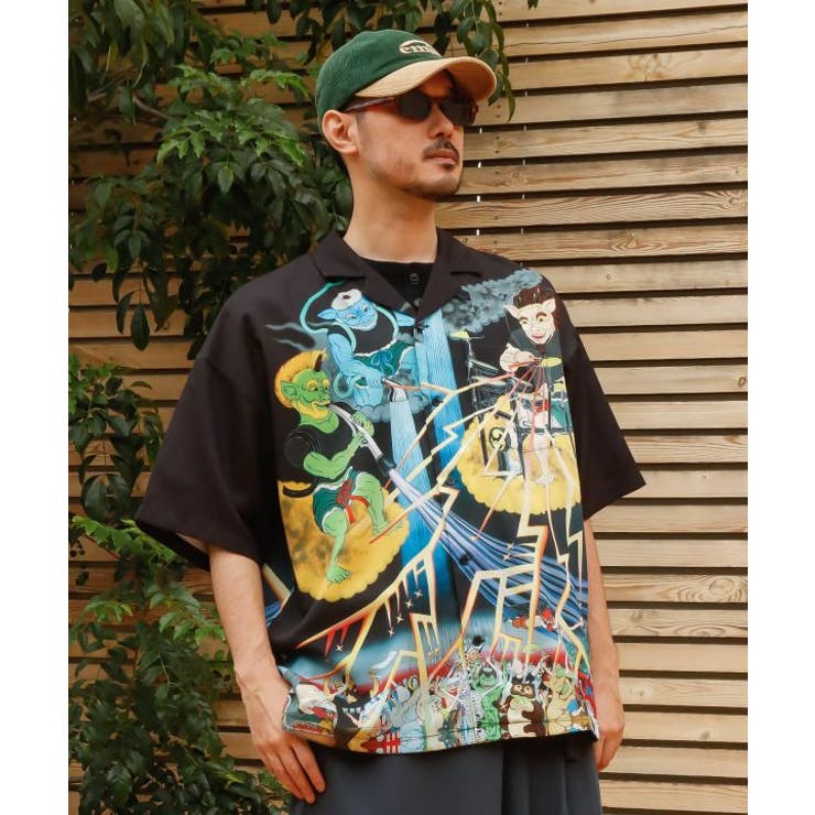 【カヤ】アロハシャツ《鈴木ひょっとこ×倭物やカヤ》 | アミナコレクション  | 詳細画像2 