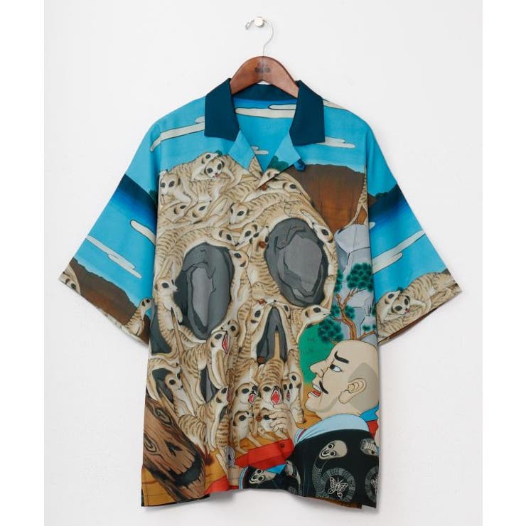 【カヤ】アロハシャツ《鈴木ひょっとこ×倭物やカヤ》 | アミナコレクション  | 詳細画像4 