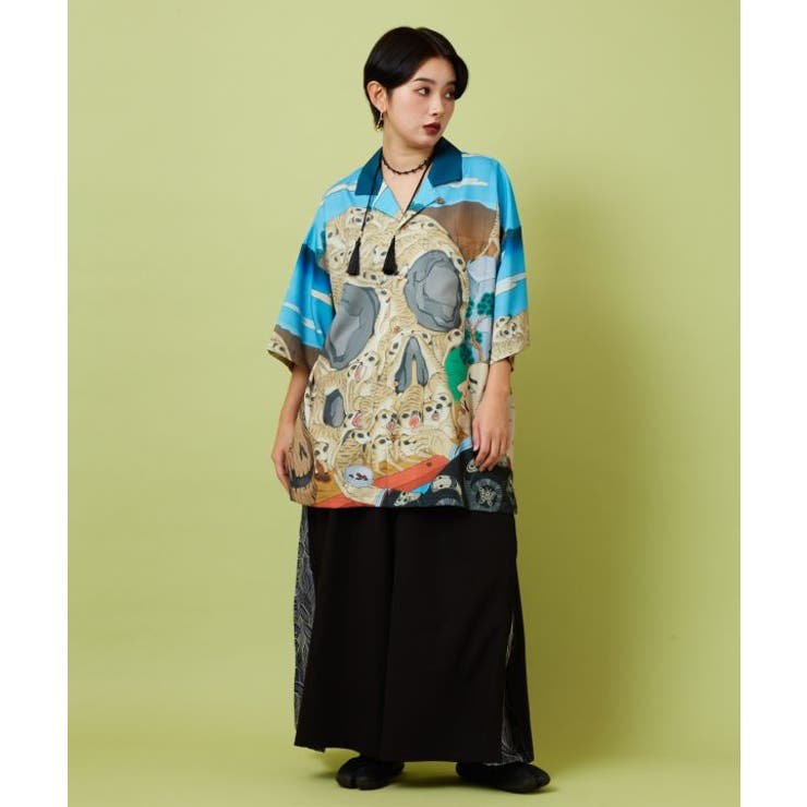 【カヤ】アロハシャツ《鈴木ひょっとこ×倭物やカヤ》 | アミナコレクション  | 詳細画像7 