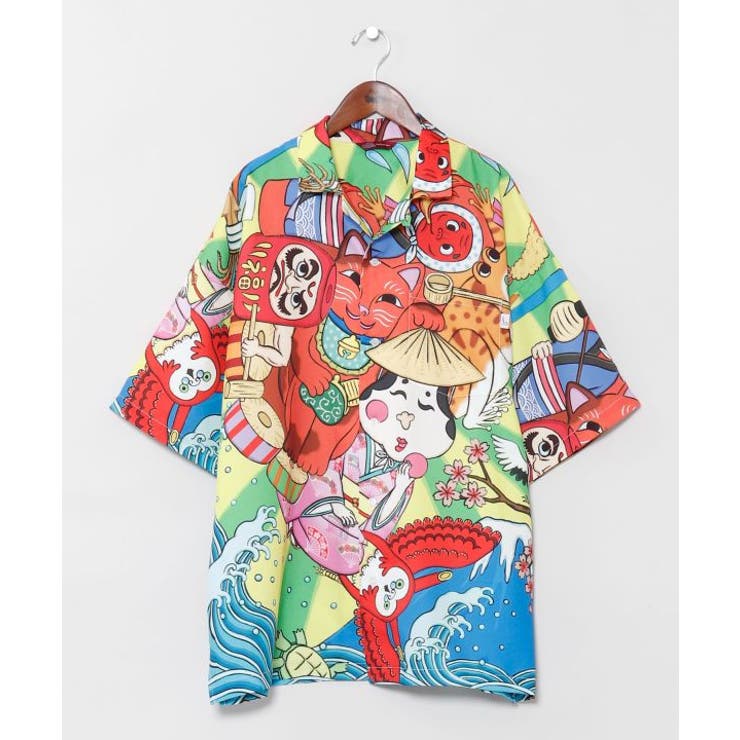 イエロー | 【カヤ】アロハシャツ《鈴木ひょっとこ×倭物やカヤ》 | アミナコレクション 