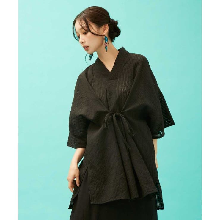 スミクロ | 【カヤ】透かし風トップス | アミナコレクション 