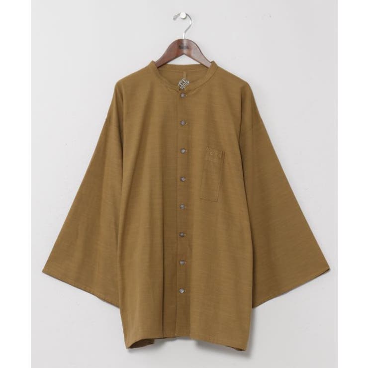 マスタード | 【カヤ】角袖メンズシャツ | アミナコレクション