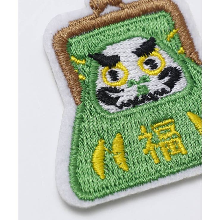 【カヤ】だるまがまワッペン | アミナコレクション  | 詳細画像1 