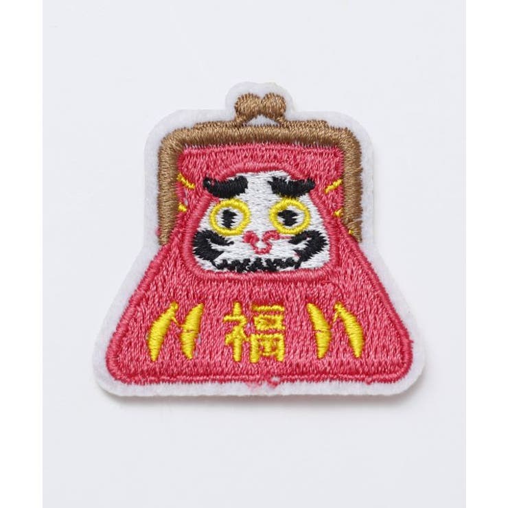 ピンク | 【カヤ】だるまがまワッペン | アミナコレクション 