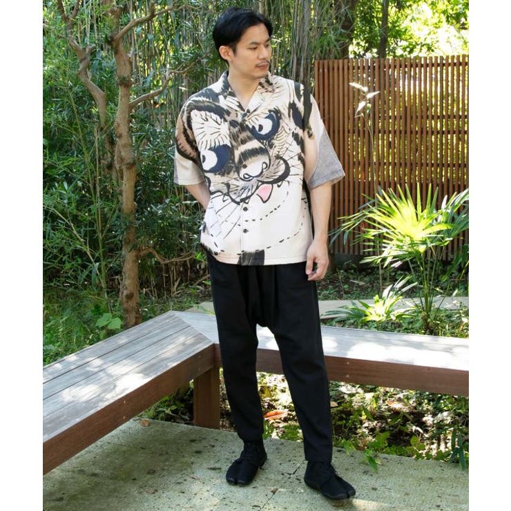 【カヤ】獣面相メンズシャツ | アミナコレクション | 詳細画像15 