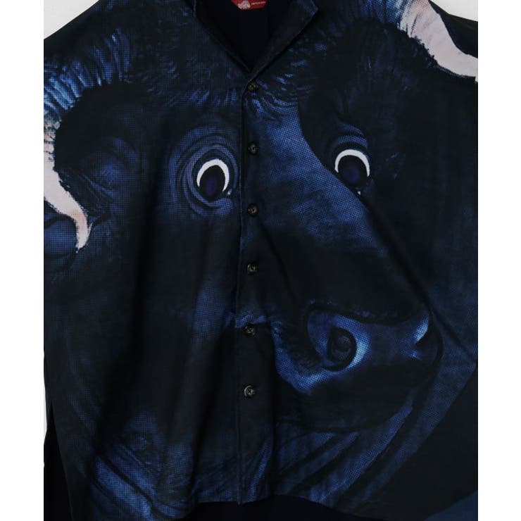 【カヤ】獣面相メンズシャツ | アミナコレクション | 詳細画像8 