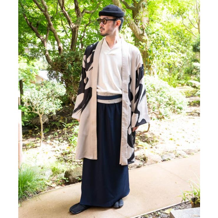 【カヤ】福字画着物メンズ羽織 | アミナコレクション | 詳細画像1 