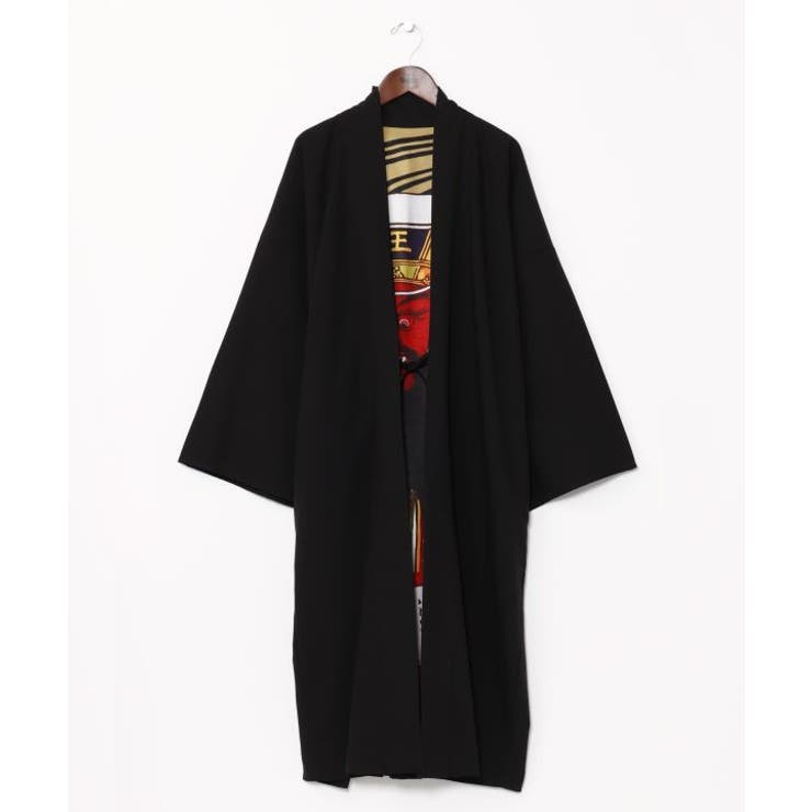 ブラック | 【カヤ】暗暗裏 着物メンズ羽織 | アミナコレクション