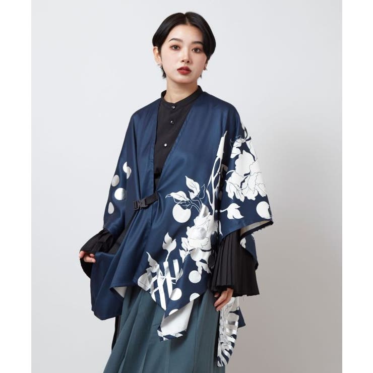 ネイビー系 | 【カヤ】耀う牡丹羽織 | アミナコレクション