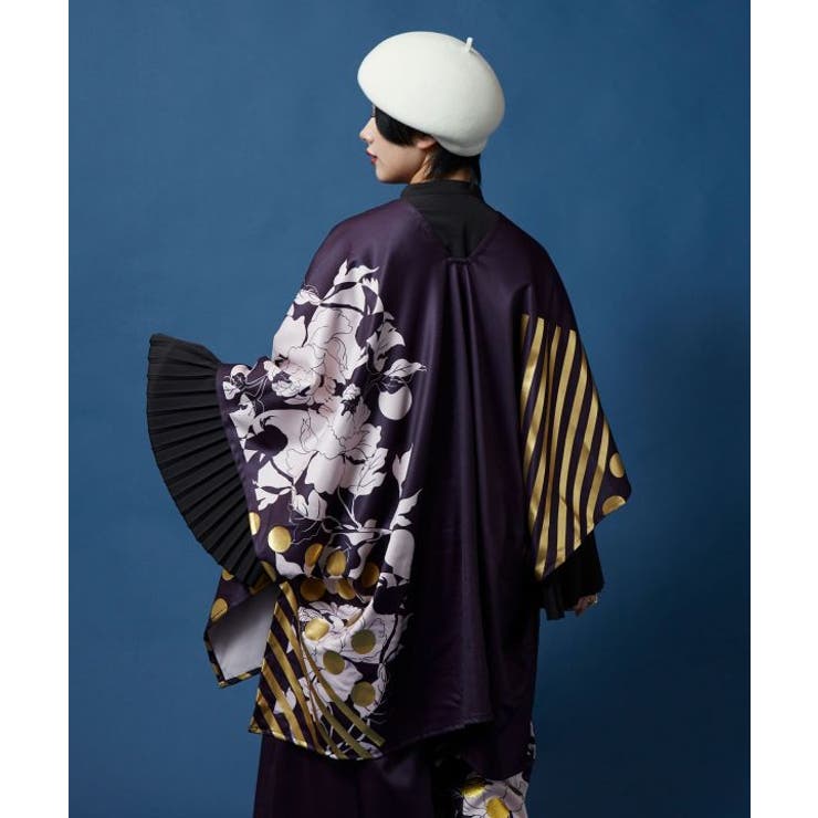 パープル | 【カヤ】耀う牡丹羽織 | アミナコレクション