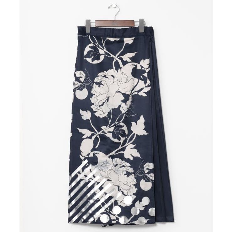 ネイビー系 | 【カヤ】耀う牡丹袴パンツ | アミナコレクション 
