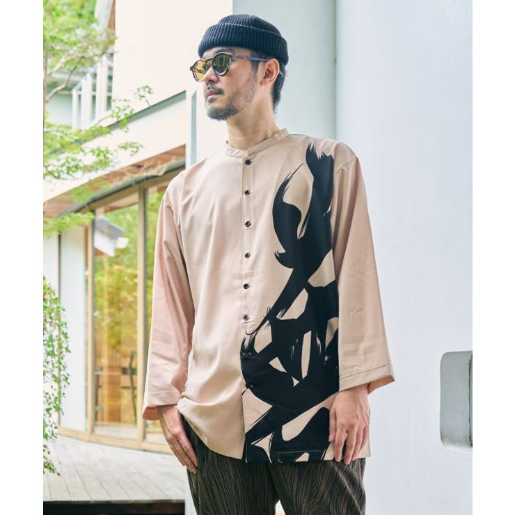 ベージュ | 【カヤ】福字画メンズTOP | アミナコレクション