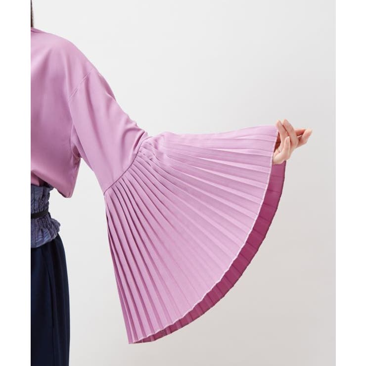 【カヤ】襞寄せバンドカラーシャツ | アミナコレクション  | 詳細画像12 