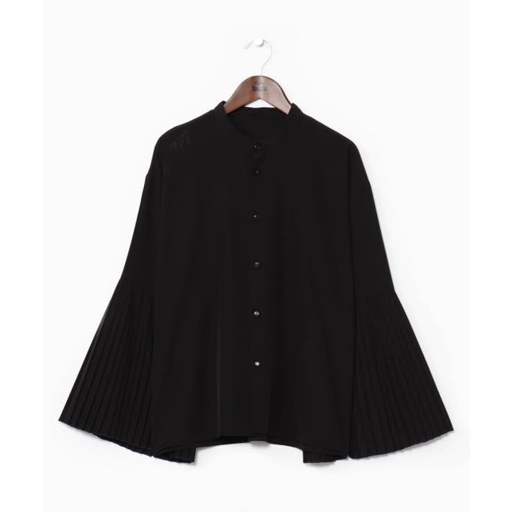 【カヤ】襞寄せバンドカラーシャツ | アミナコレクション  | 詳細画像5 