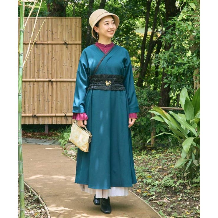 【カヤ】襞寄せインナースカート | アミナコレクション  | 詳細画像1 