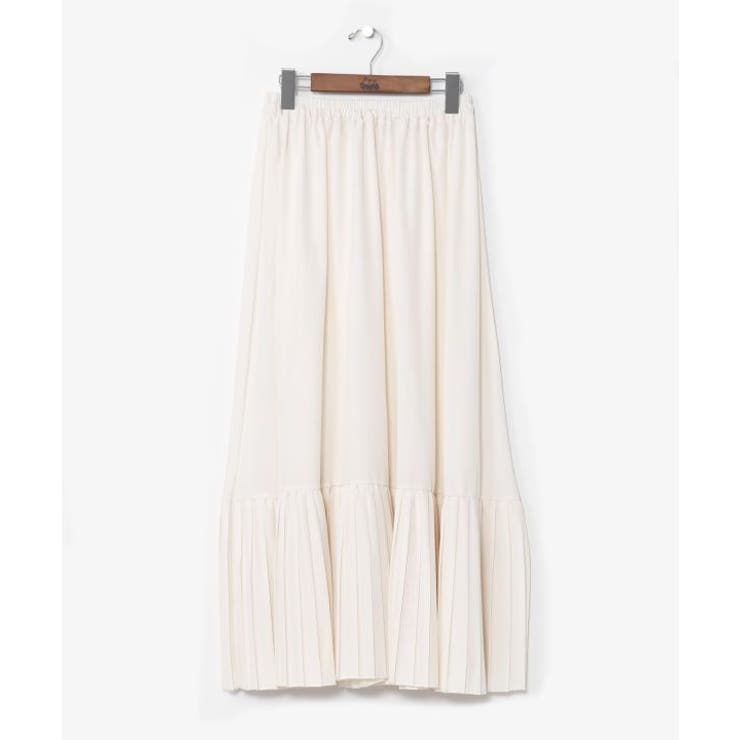 ホワイト | 【カヤ】襞寄せインナースカート | アミナコレクション 