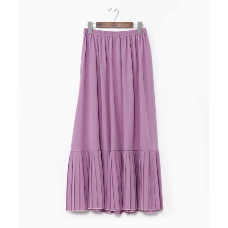 パープル | 【カヤ】襞寄せインナースカート | アミナコレクション 