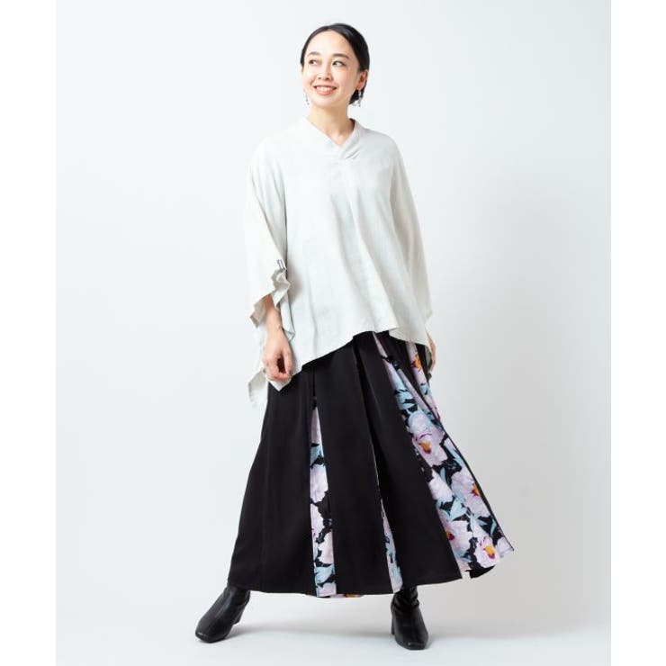 【カヤ】花便り八掛スカート | アミナコレクション  | 詳細画像8 
