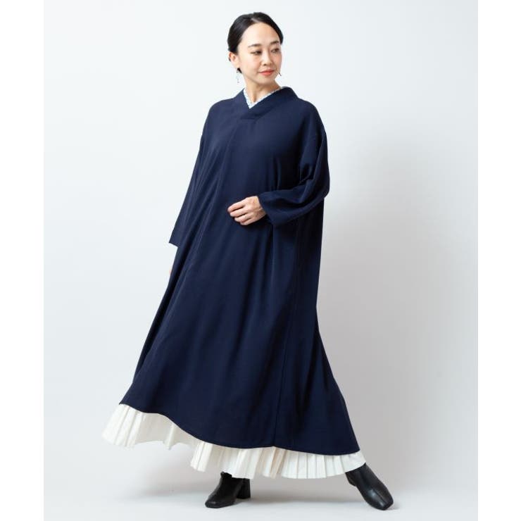 【カヤ】透かし柄八掛ワンピース | アミナコレクション  | 詳細画像5 