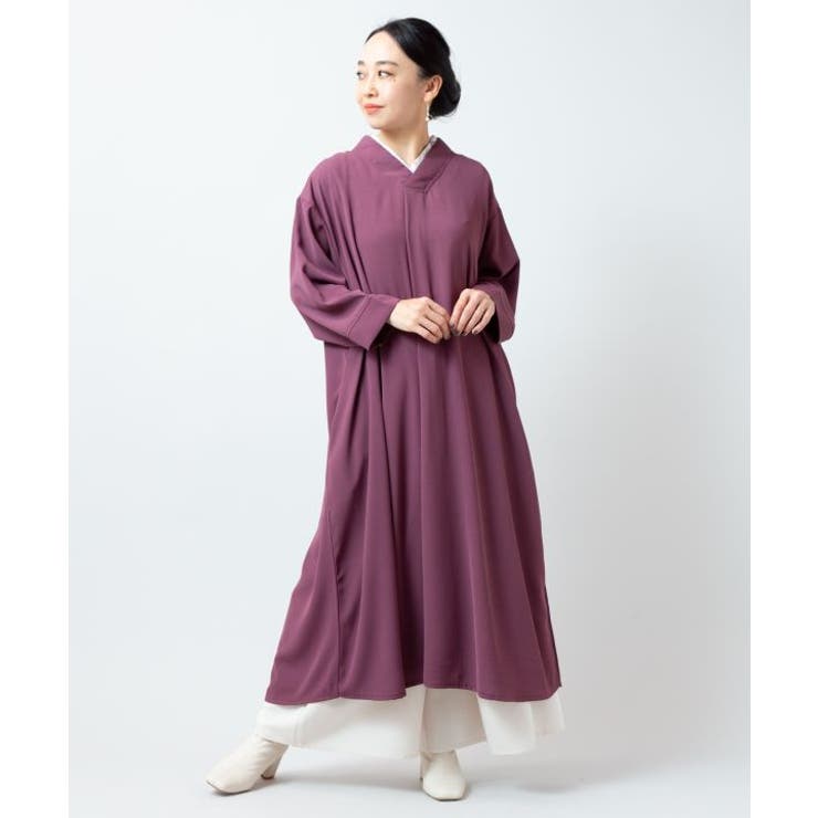 【カヤ】透かし柄八掛ワンピース | アミナコレクション  | 詳細画像6 