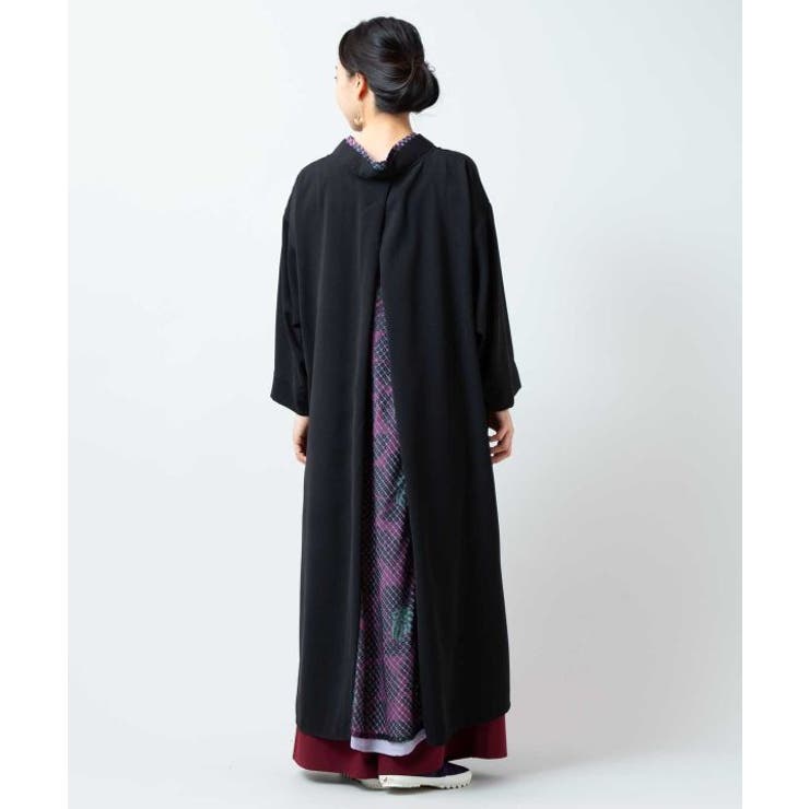 ブラック | 【カヤ】透かし柄八掛ワンピース | アミナコレクション 