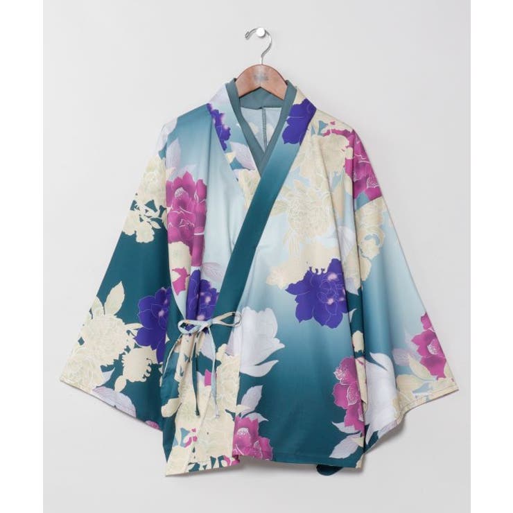 グリーン | 【カヤ】花霞み羽織 | アミナコレクション 