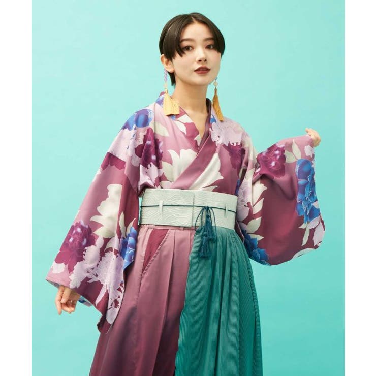 パープル | 【カヤ】花霞み羽織 | アミナコレクション 