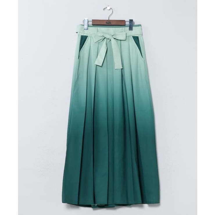 グリーン | 【カヤ】花霞み袴スカート | アミナコレクション 
