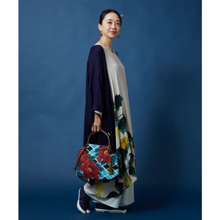 【カヤ】牡丹がま口ショルダーバッグ | アミナコレクション  | 詳細画像2 