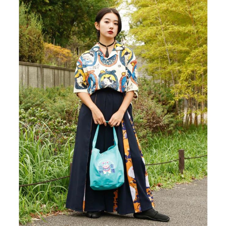 【カヤ】日本の民芸 手提げバッグ | アミナコレクション  | 詳細画像2 